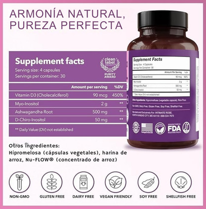 Vitality Inositol Blend - Myo-inositol y D-Chiro Inositol